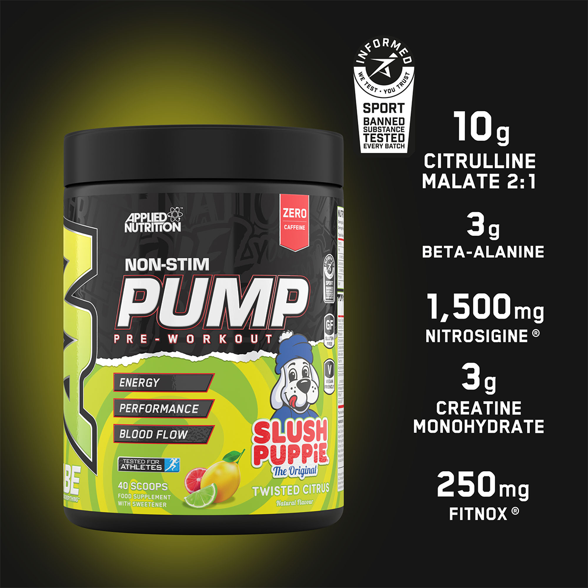 Applied Nutrition ABE PUMP Pre-Workout 500g | Halal Certified | Zero Caffeine