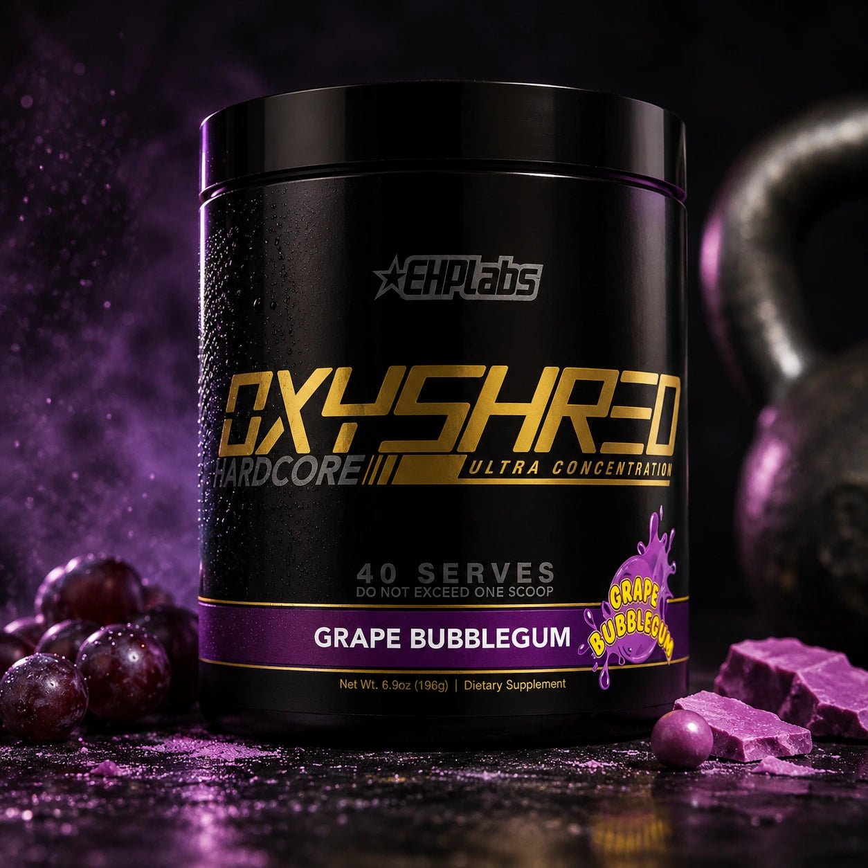 EHP Labs OxyShred Hardcore Fat Burner | 40 Srv | 4 Flavours Halal