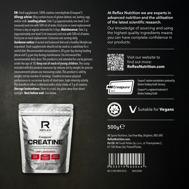 Reflex Nutrition Creapure Creatine Monohydrate 500g