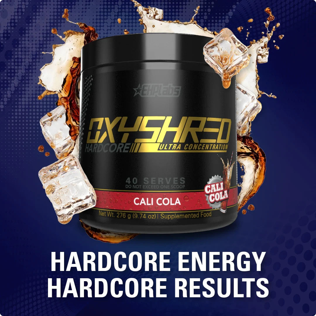 EHP Labs OxyShred Hardcore Fat Burner | 40 Srv | 4 Flavours Halal