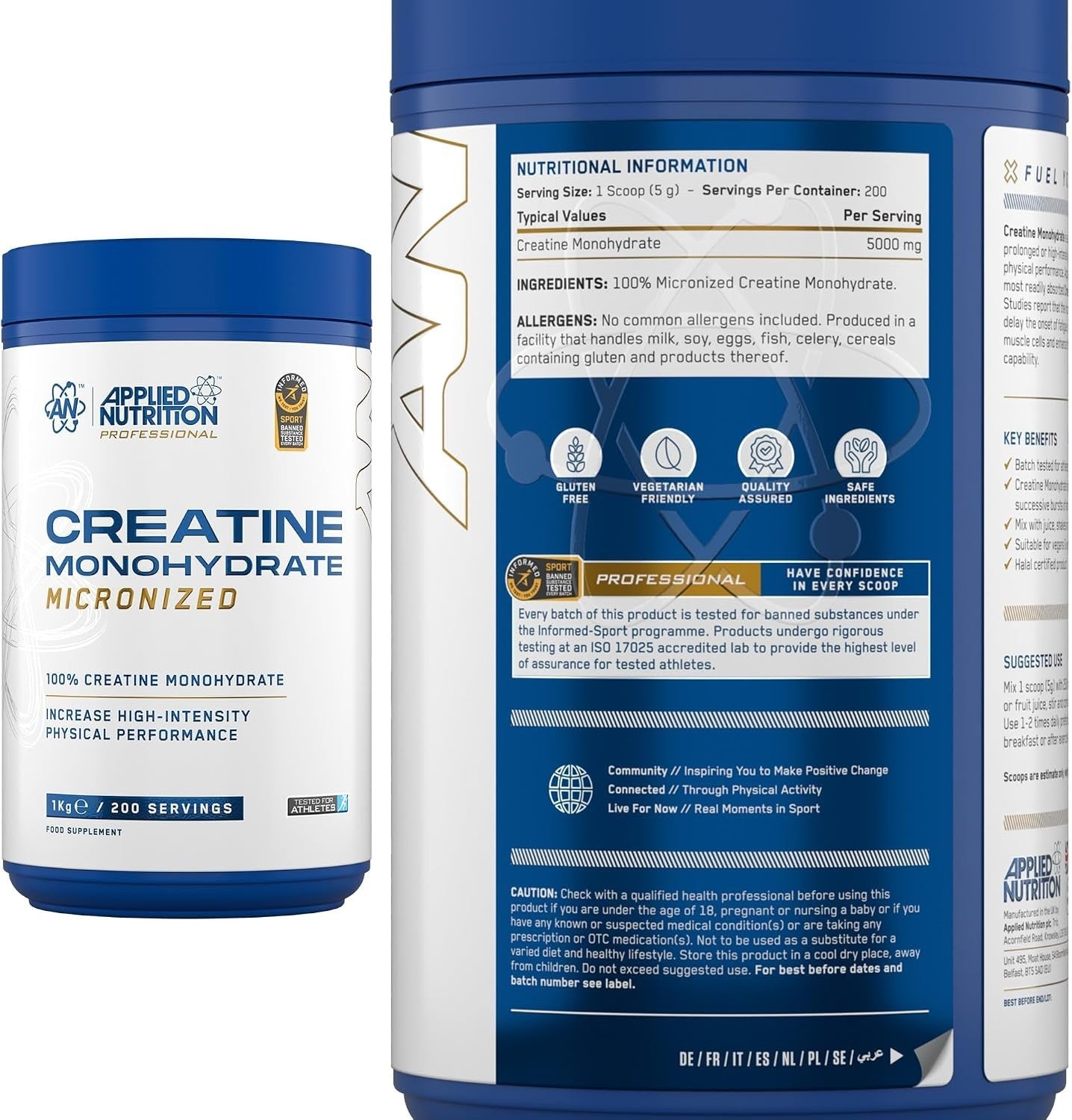 Applied Nutrition Creatine Monohydrate 1kg