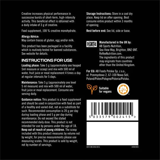 Reflex Nutrition Creatine Monohydrate 450g