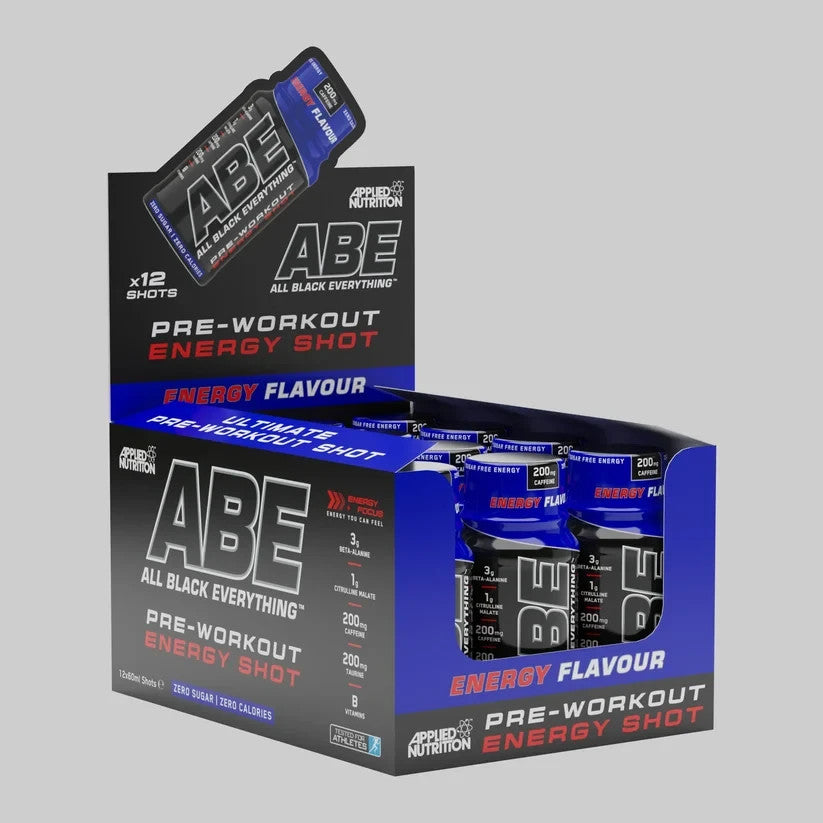 Applied Nutrition ABE (All Black Everything) Shots 12x60ml Blue Lagoon