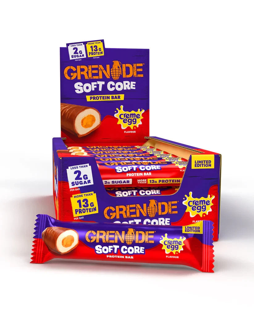 Grenade Soft Core Protein Bar Creme Egg 18x45g | 13g Protein | Halal