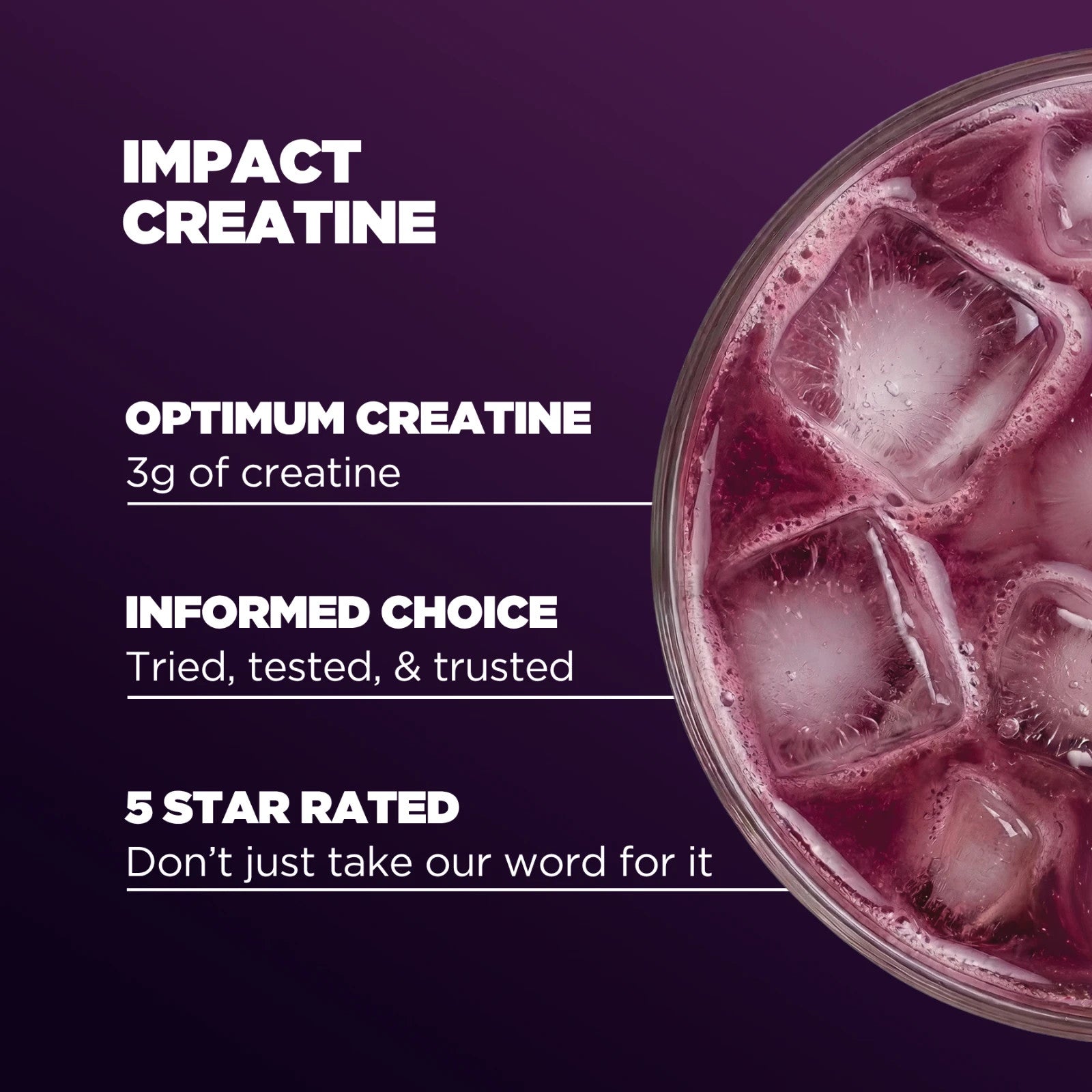 Myprotein Impact Creatine 255g Vimto Flavour 3g Per Serving