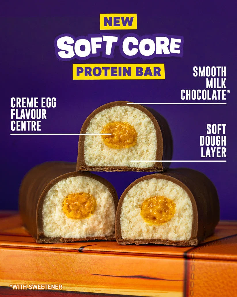 Grenade Soft Core Protein Bar Creme Egg 18x45g | 13g Protein | Halal