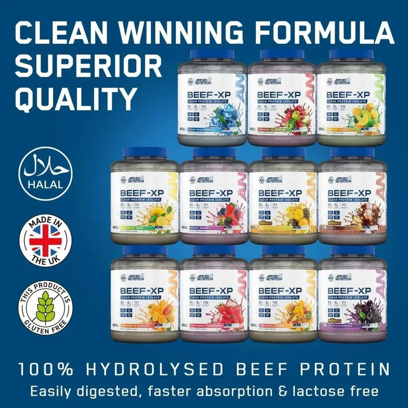 Applied Nutrition Beef-XP 1.8kg Clear Protein Isolate | 60 Servings | Halal Certified