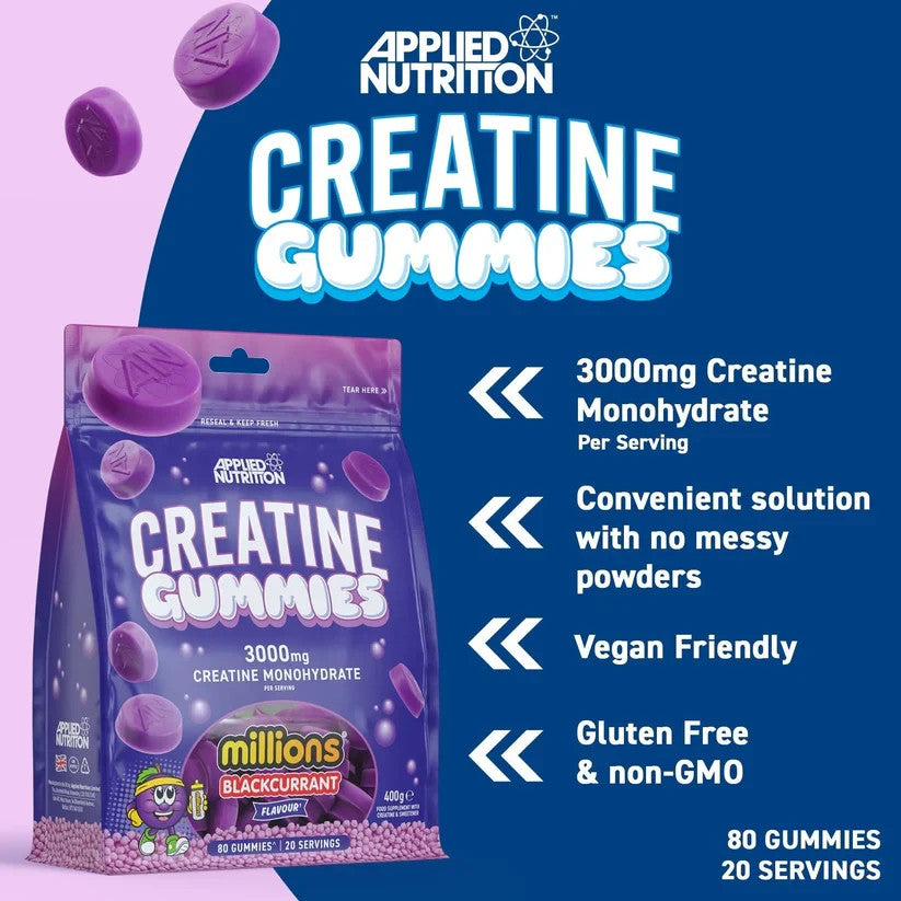 Applied Nutrition Creatine Monohydrate Gummies 80 Gummies 3g