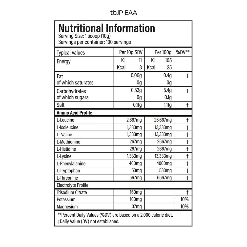 TBJP EAA Essential Amino Acids 1kg