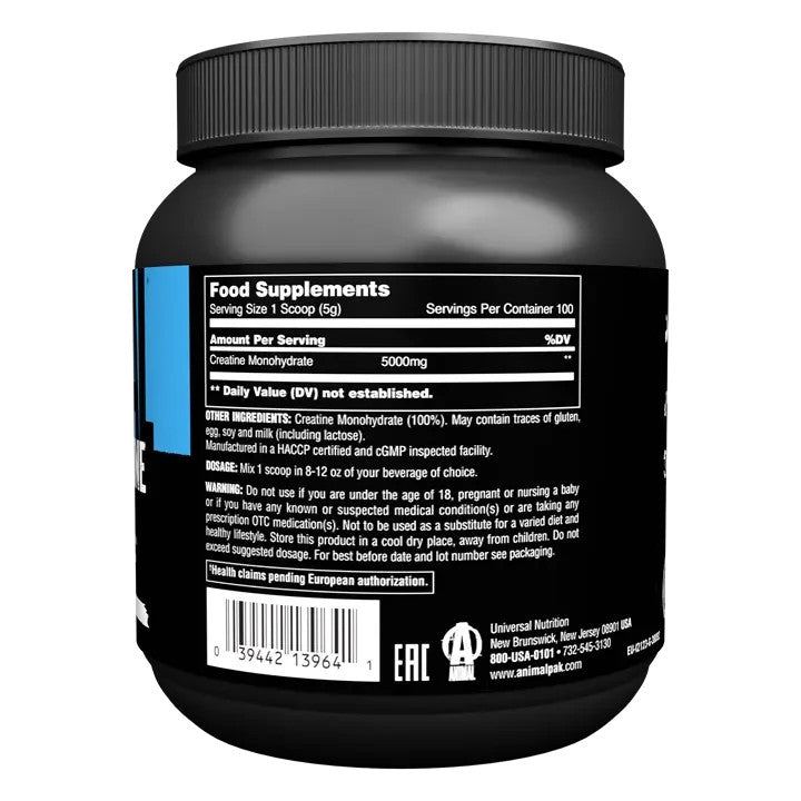 Animal Creatine Monohydrate 500g