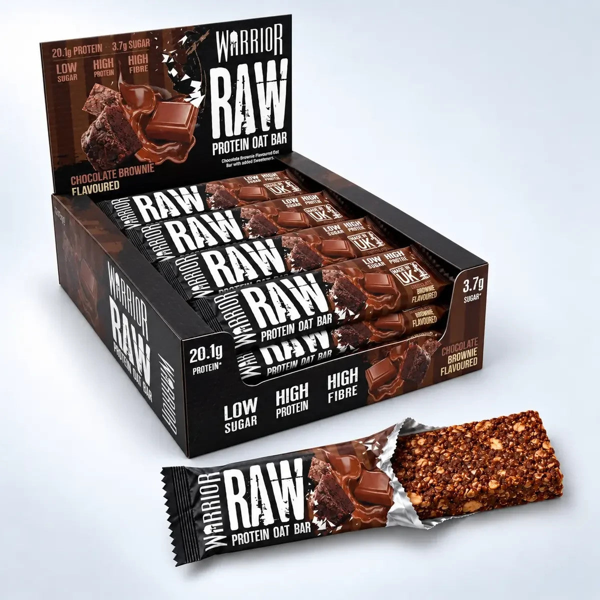 Warrior RAW Protein Flapjacks, 12 x 75g
