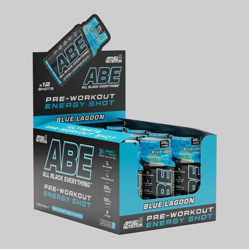 Applied Nutrition ABE (All Black Everything) Shots 12x60ml Blue Lagoon