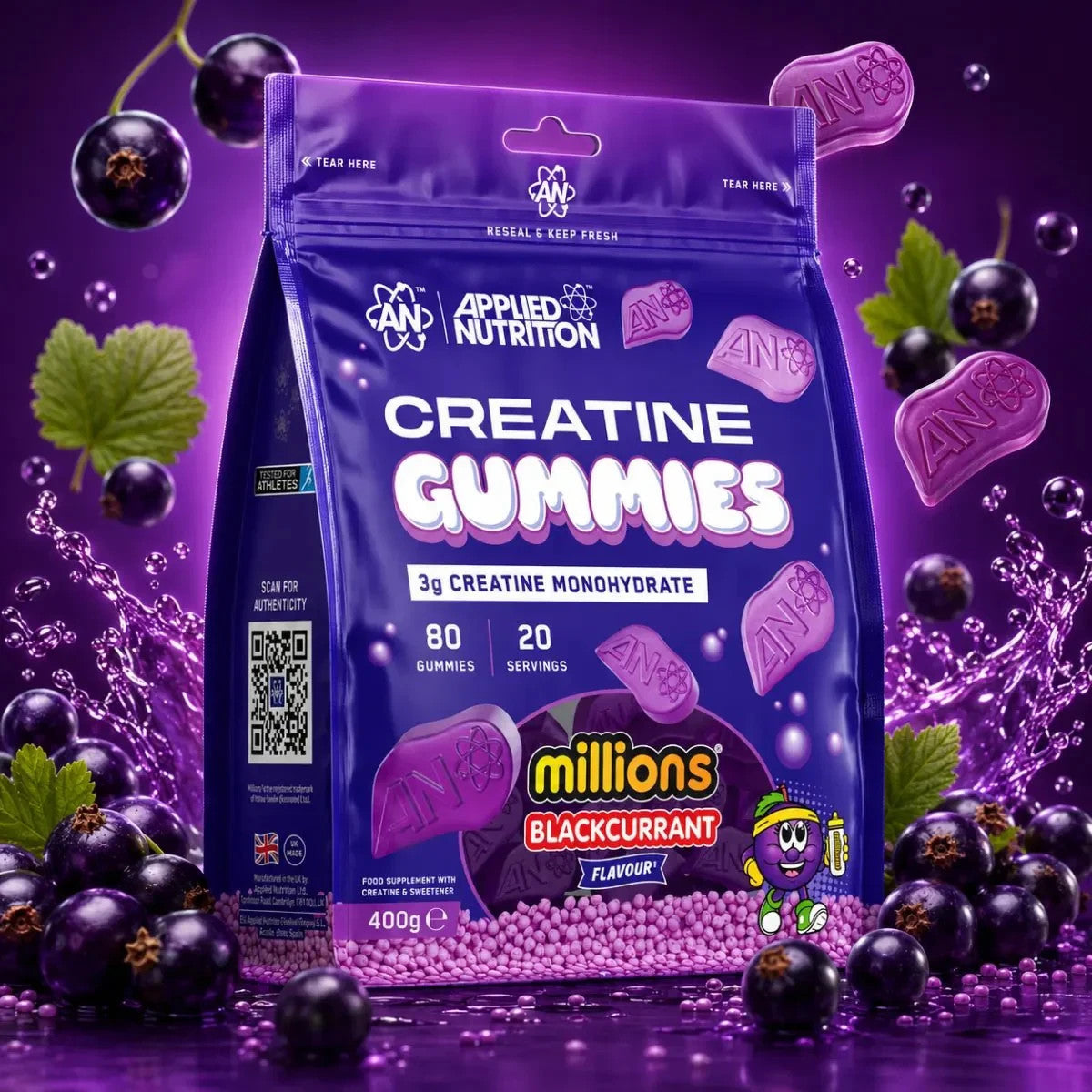 Applied Nutrition Creatine Monohydrate Gummies 80 Gummies 3g