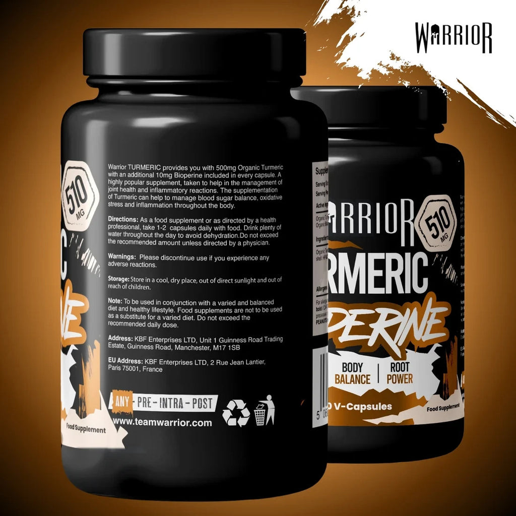 Warrior Turmeric & Bioperine 510mg