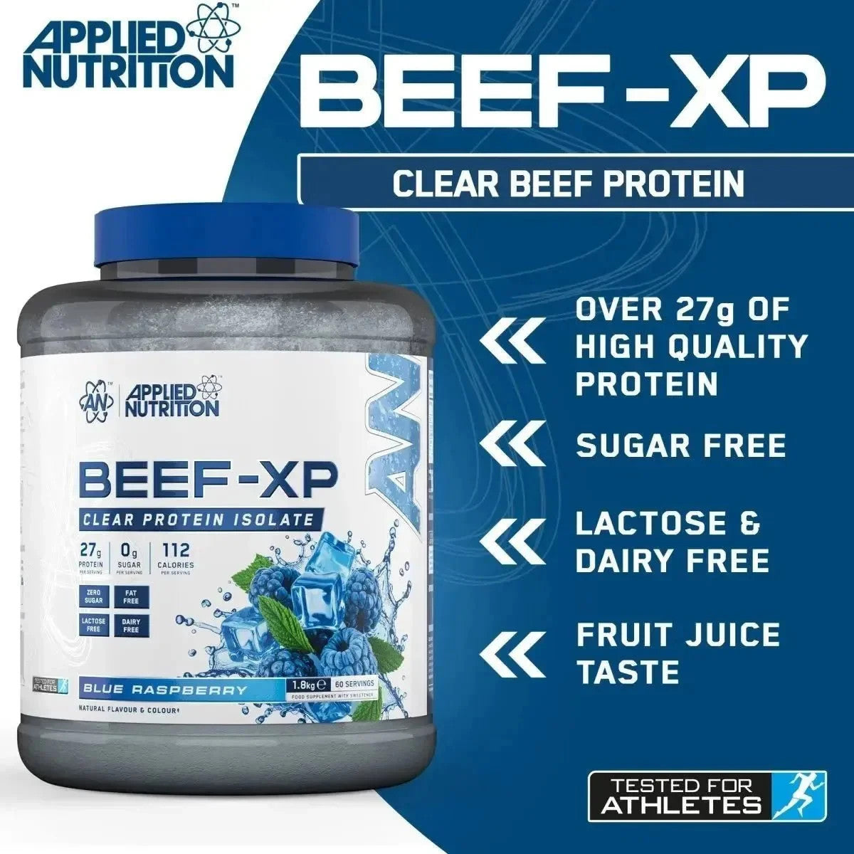 Applied Nutrition Beef-XP 1.8kg Clear Protein Isolate | 60 Servings | Halal Certified