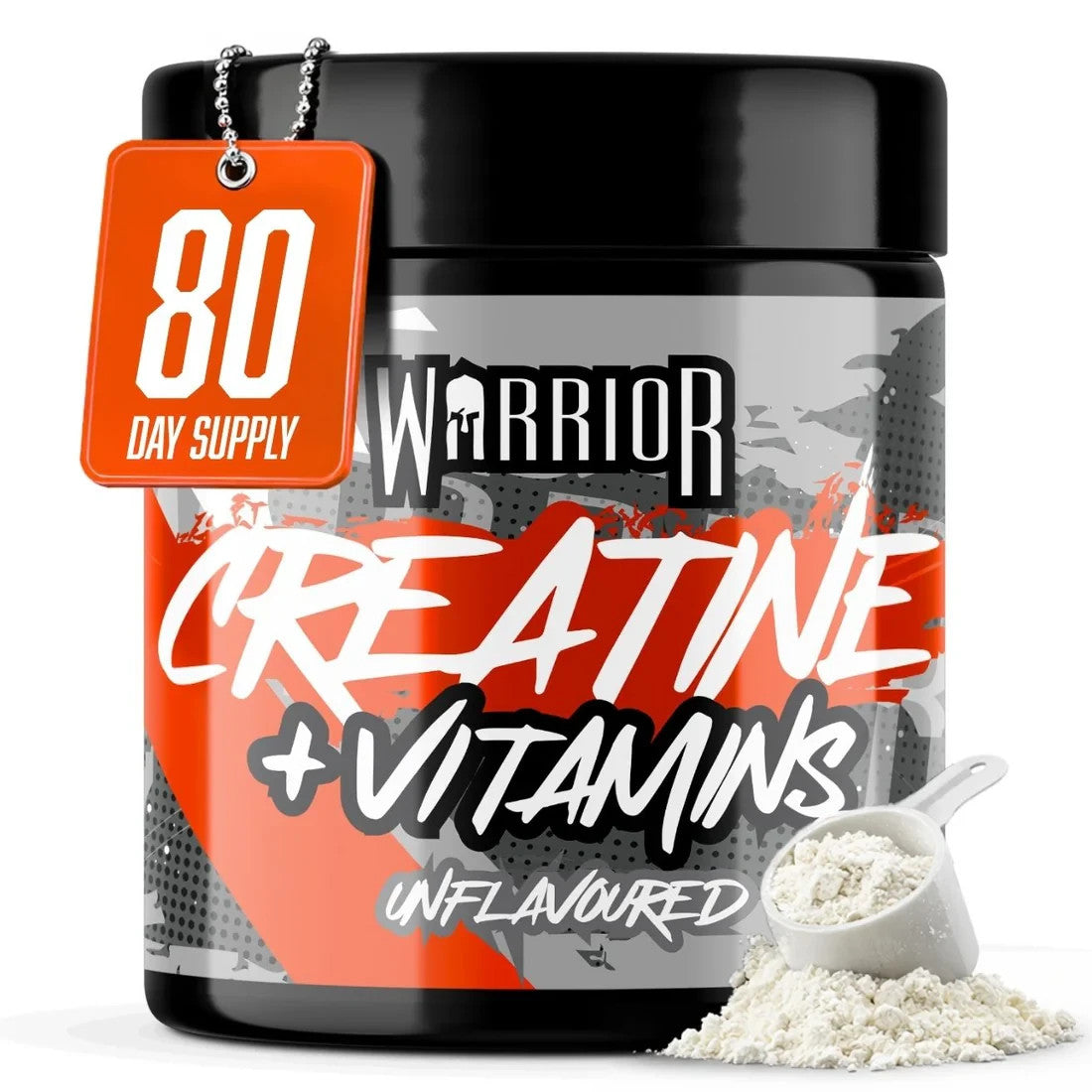 Warrior Creatine Plus Energy 360g | 80 Servings | Halal Certified | 2 Flavours