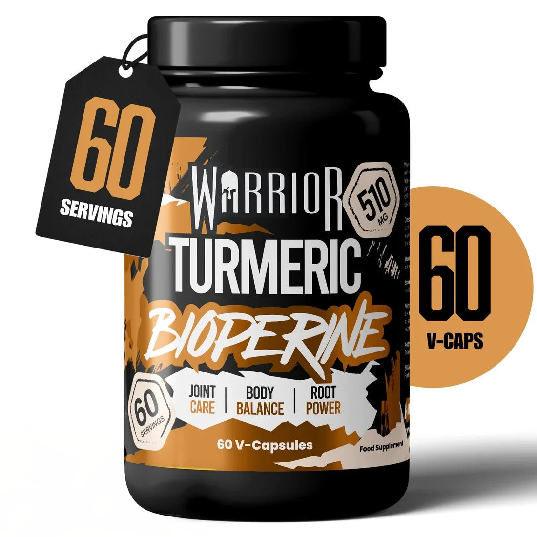 Warrior Turmeric & Bioperine 510mg