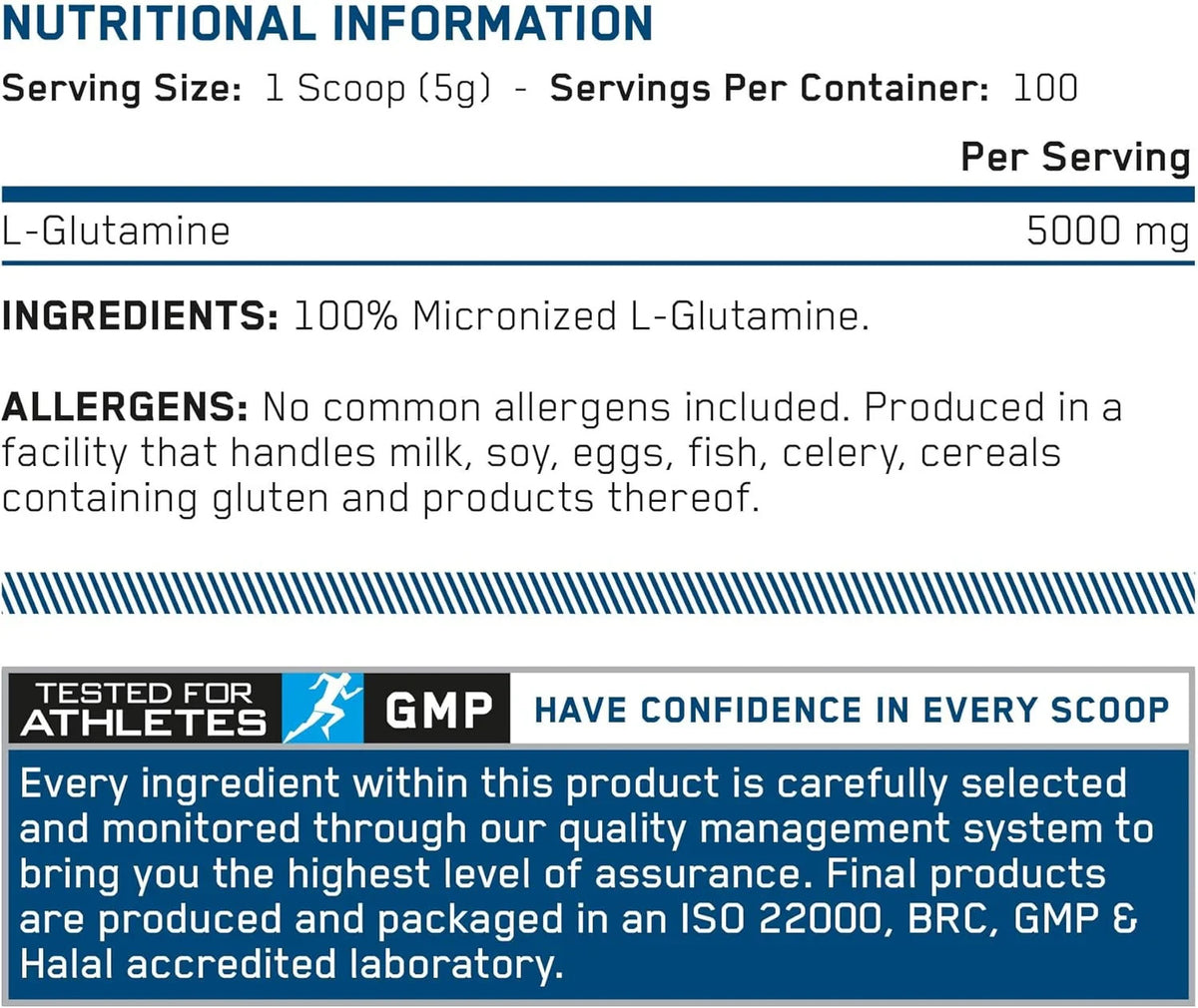 Applied Nutrition L-Glutamine 250g