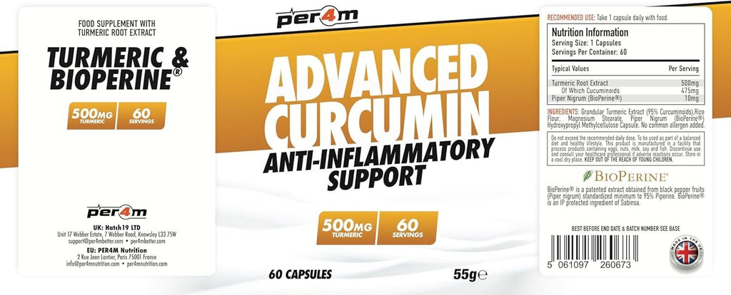 Per4m Advanced Curcumin Turmeric 500mg