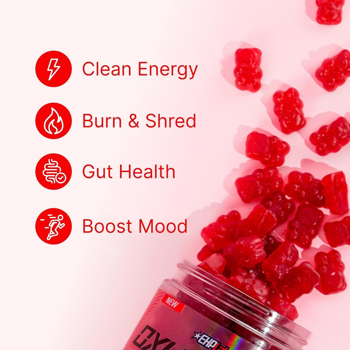 EHP Labs OxyShred Gummies 400g 80 Gummies Strawberry