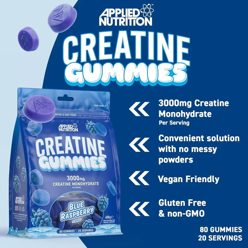Applied Nutrition Creatine Monohydrate Gummies 80 Gummies 3g