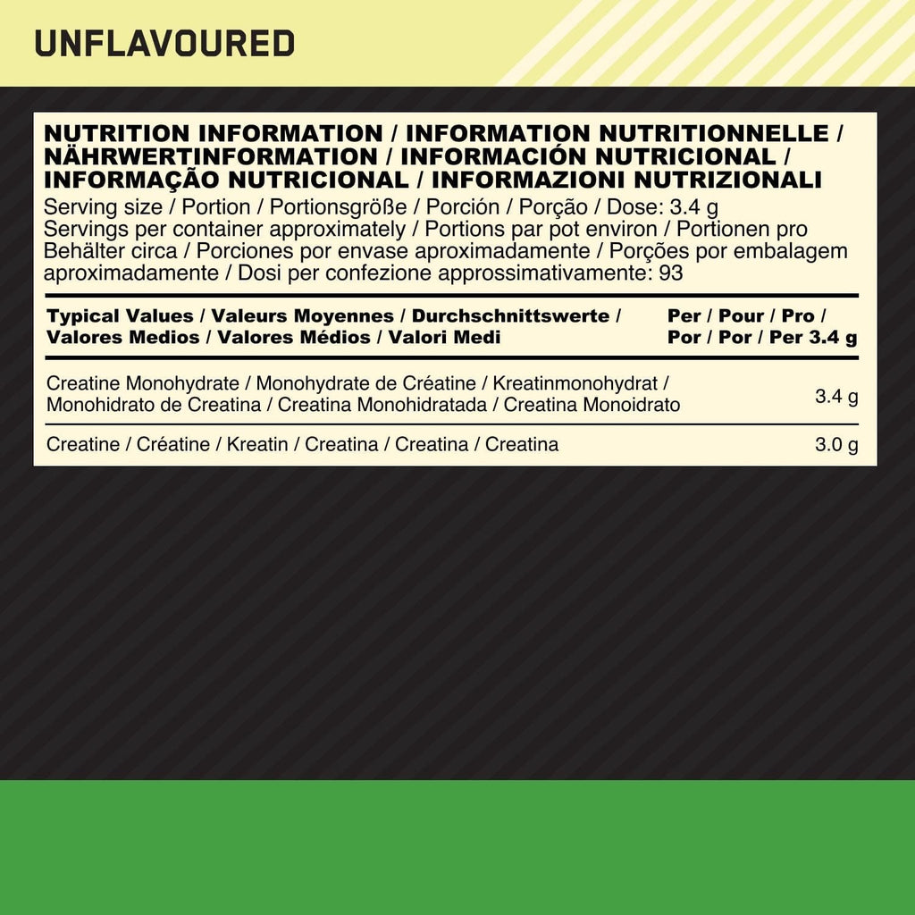 Optimum Nutrition Micronised Creatine Monohydrate 317g